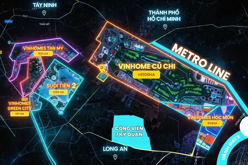 tiện ích ngoại khu Vinhomes Hóc Môn